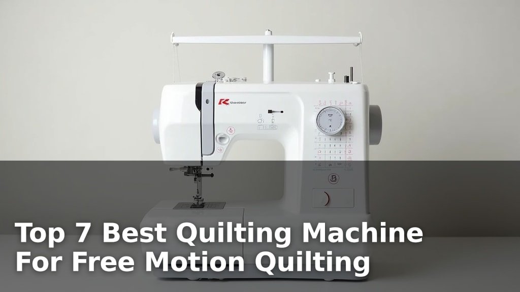 Top 7 Best Quilting Machine For Free Motion Quilting
