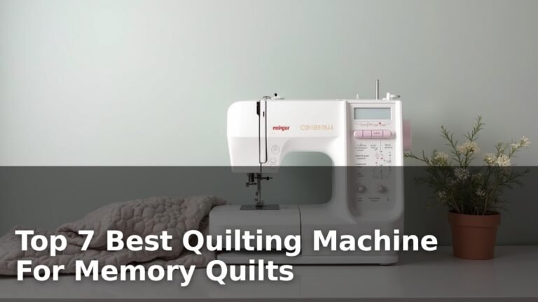 Top 7 Best Quilting Machine For Memory Quilts