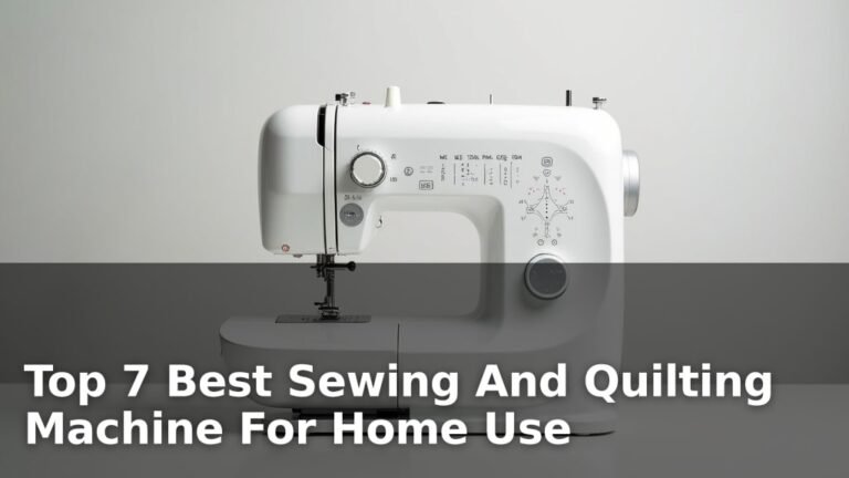 Top 7 Best Sewing And Quilting Machine For Home Use