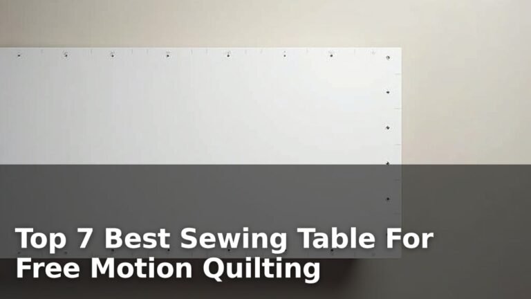 Top 7 Best Sewing Table For Free Motion Quilting