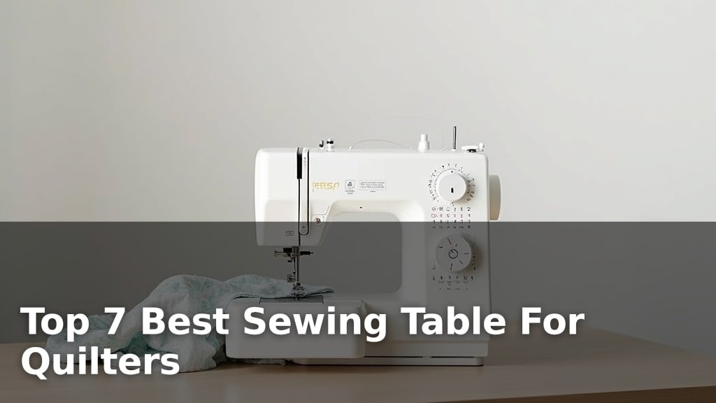 Top 7 Best Sewing Table For Quilters