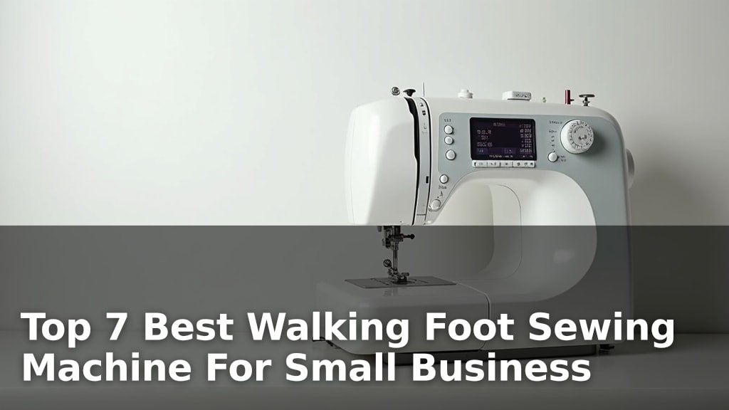 Top 7 Best Walking Foot Sewing Machine For Small Business