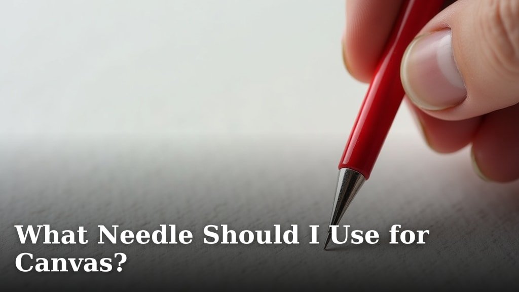 What Needle Should I Use for Canvas?