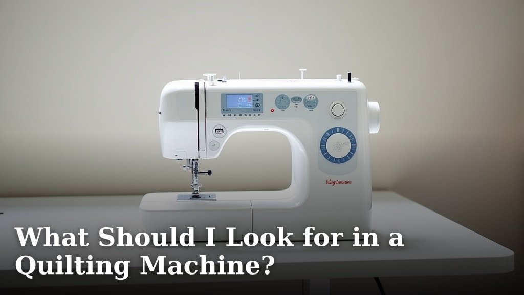 What Should I Look for in a Quilting Machine?