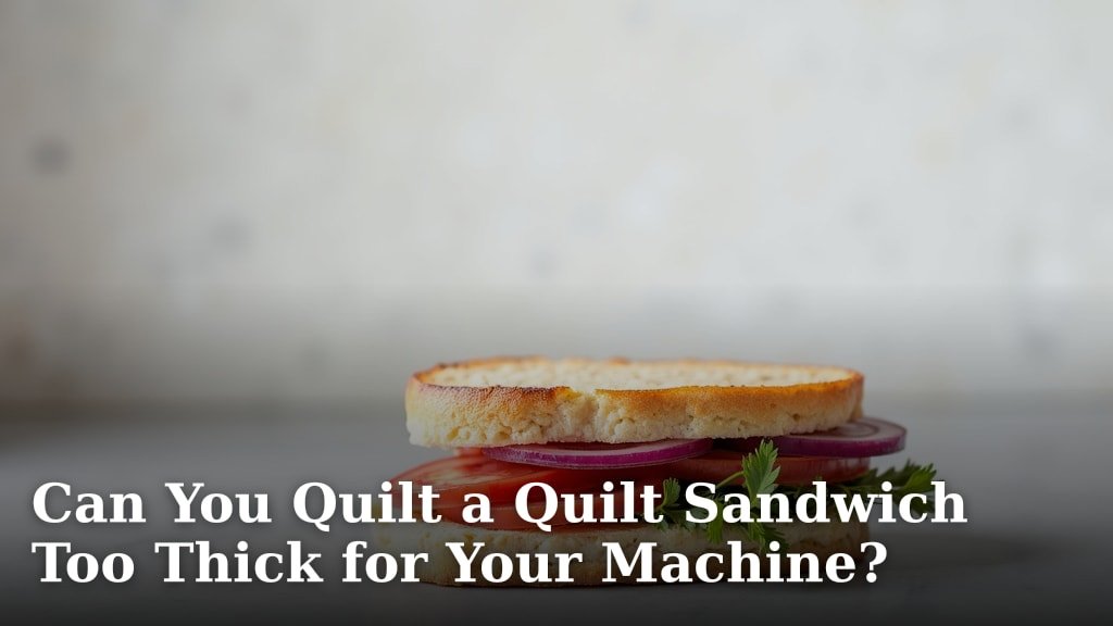 Can You Quilt a Quilt Sandwich Too Thick for Your Machine?