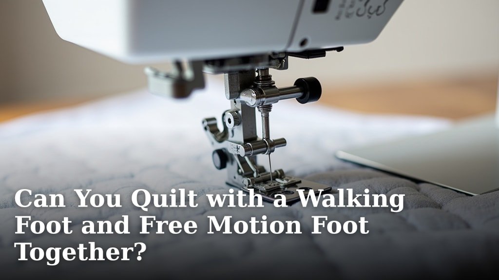 Can You Quilt with a Walking Foot and Free Motion Foot Together?