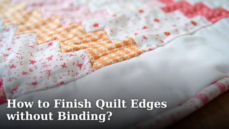 How to Finish Quilt Edges without Binding?