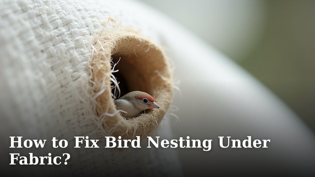 How to Fix Bird Nesting Under Fabric?