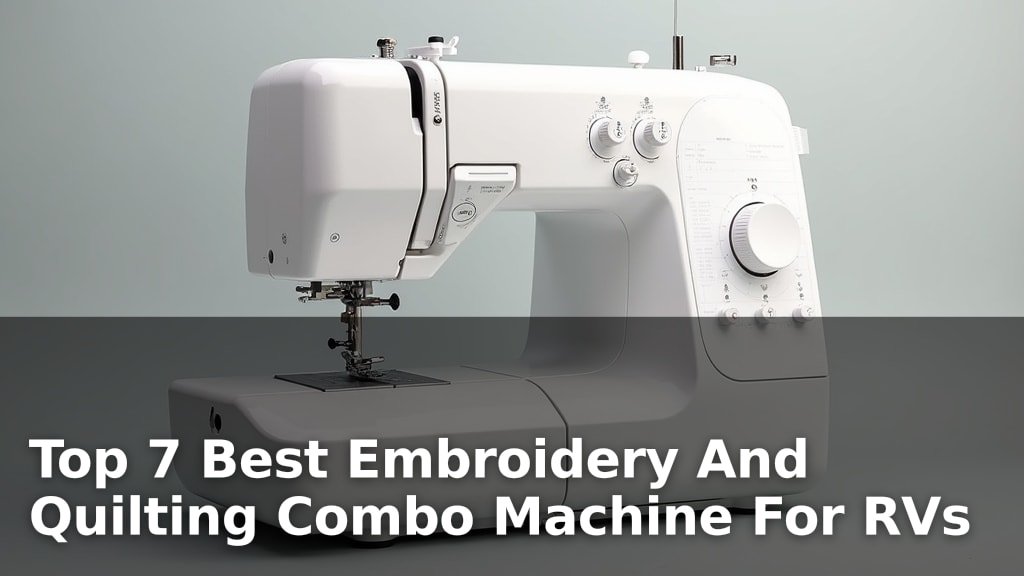 Top 7 Best Embroidery And Quilting Combo Machine For RVs