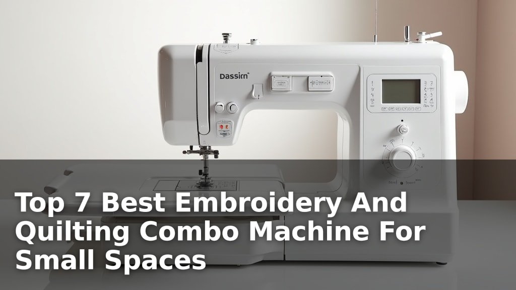 Best Embroidery And Quilting Combo Machine For Small Spaces