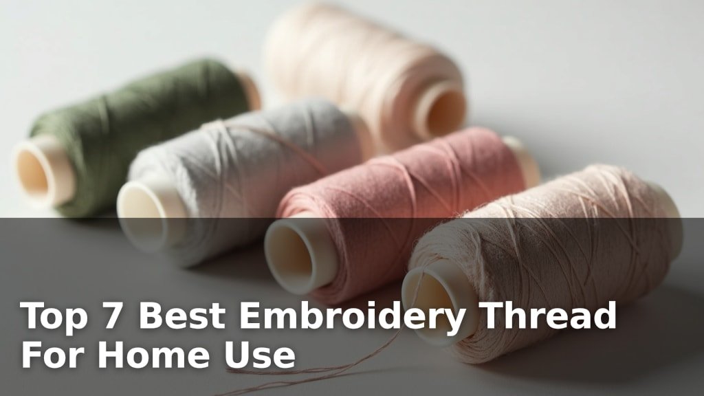 Top 7 Best Embroidery Thread For Home Use