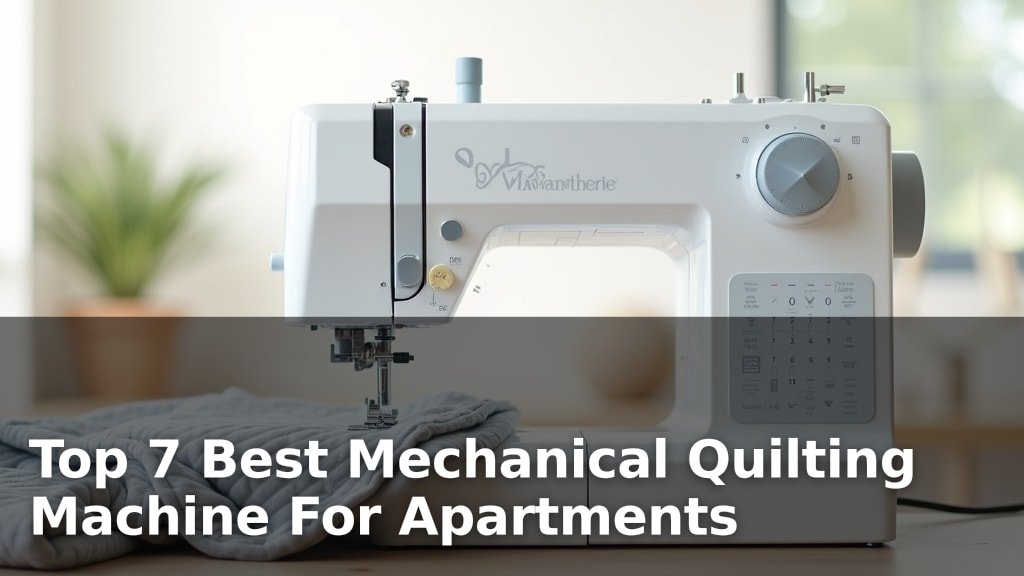 Best Mechanical Quilting Machine For Apartments