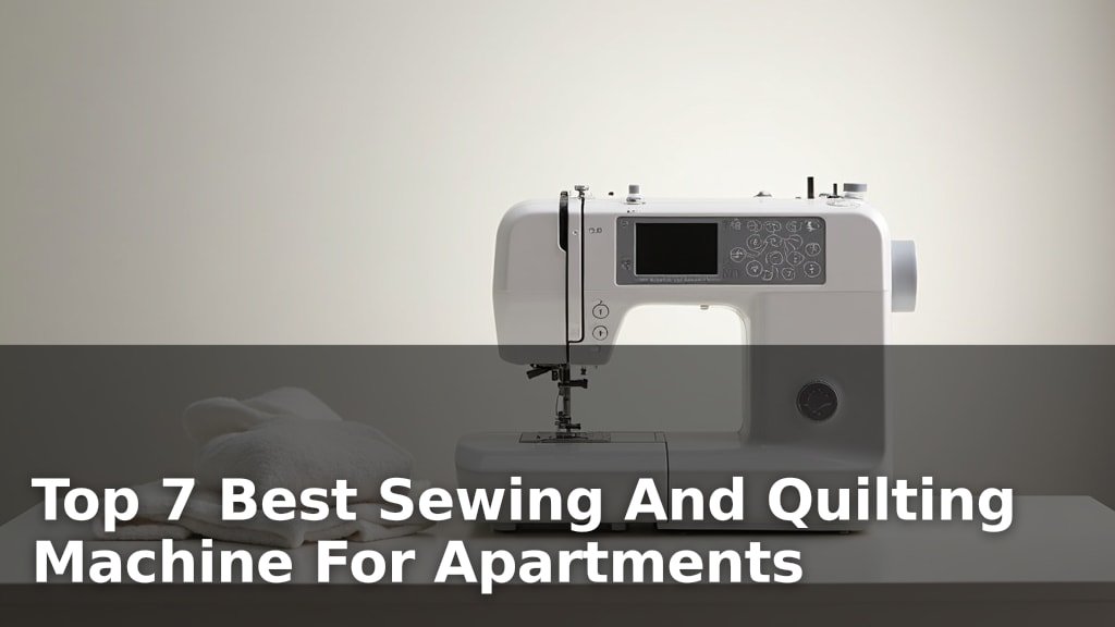 Best Sewing And Quilting Machine For Apartments