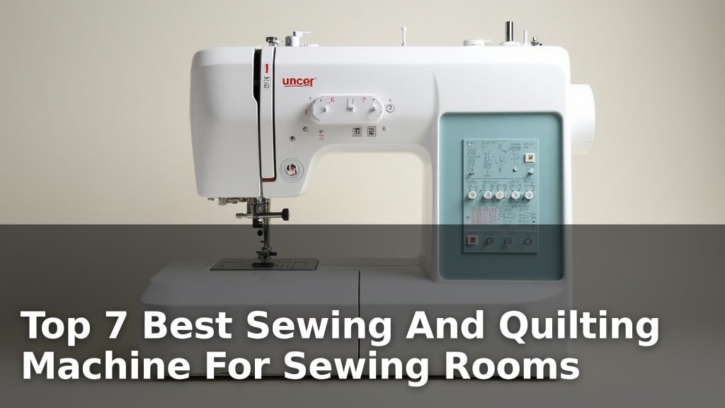 Best Sewing And Quilting Machine For Sewing Rooms
