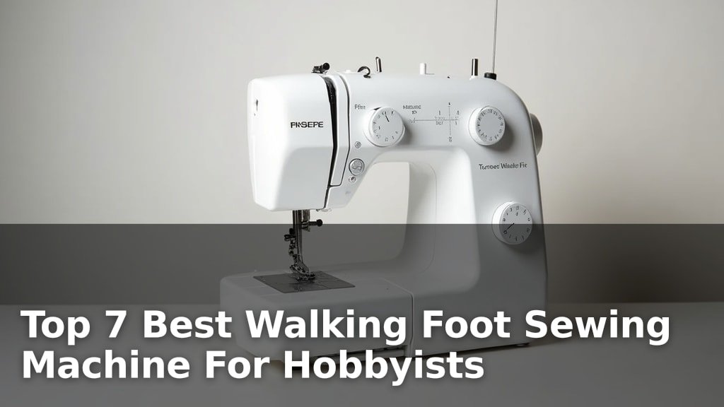 Top 7 Best Walking Foot Sewing Machine For Hobbyists