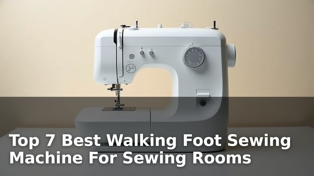 Best Walking Foot Sewing Machine For Sewing Rooms